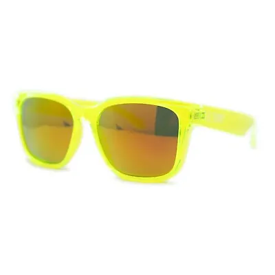 Kush Color Mirror Mens Sport Horn Rim Rectangle Plastic Sunglasses • $12.95