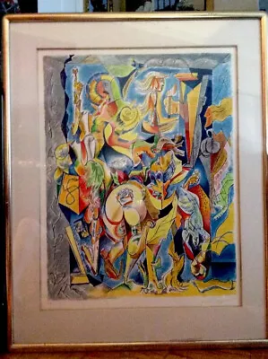 Andre Masson (1896-1987) “Les Travaux De Hasard” 1960 Signed Numbered EA Framed • $4500