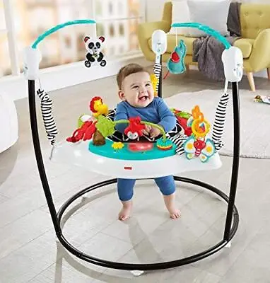 Fisher-Price Baby Bouncer Animal Wonders Jumperoo Activity Center With Music Lig • $112