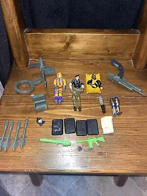 Vintage GI Joe  Pieces Lot- Figures Weapons Accessories 80s 90s • $45