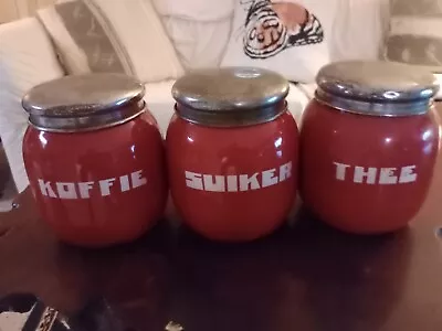 Vintage Metal Canister ''sets'' • $14