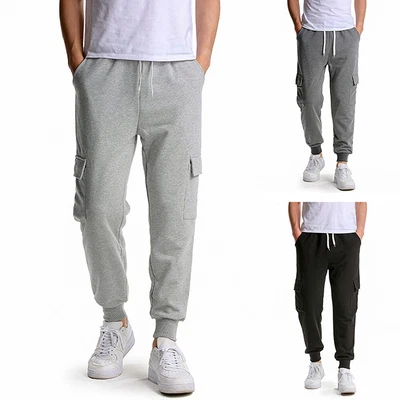 £11.49 • Buy Joggers Mens Boys Adults Jogging Bottoms Lined Plain Pockets Drawstring Size NEW