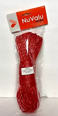 100 FT Rope Plastic Clothesline Rose Household Outdoor Laundry Rope Red Or Blue • $7.49