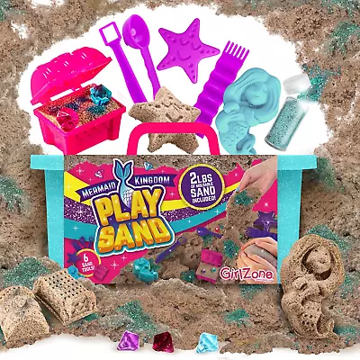 GirlZone Mermaid Treasures Play Sand For Kids 3lbs Of Magic Sand For Kids With • $36.60