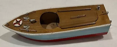 Vintage Wood Wooden Model Boat Ship Toy Battery Operated Made Japan Parts Repair • $24.50