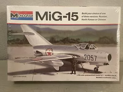 Vintage 1976 Monogram MiG-15 Model Kit 1:48 NK Version #5403 Sealed • $35