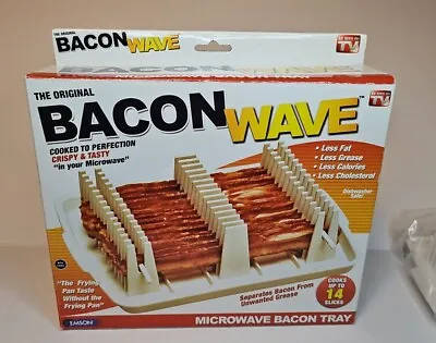 Original Bacon Wave Microwave Bacon Tray Rack As Seen On TV • $19.99