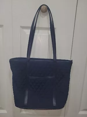 Vera Bradley Small Tote In Navy Blue • $20