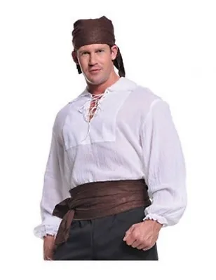 Underwraps Pirate Shirt Cream Light Nautical Adult Mens Halloween Costume 29300 • $24.99
