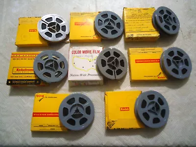 Vintage Lot Of 1958 - 61 Color 8mm Home Movie Film 3  Reels • $20