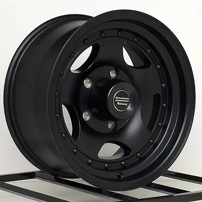 15 Inch Black Wheels Rims Jeep Wrangler Ford Ranger Mustang Mopar 5 X 4.5 Lug 4 • $664