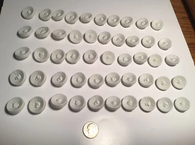 $9.98 • Buy 50 White Buttons With With Shank.