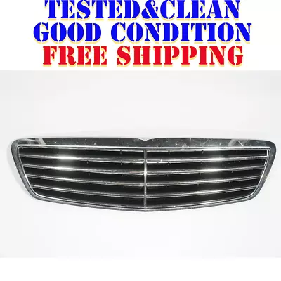 00-02 Mercedes S500 S430 W220 Upper Chrome Grill A2208800383 Oem • $63.13