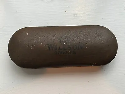 Vintage WILLSON GOGGLES USA Original Metal Tin Case Only - NO GOGGLES • $9.99