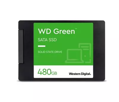 Western Digital WD Green 480GB 2.5' SATA SSD 545R/430W MB/s 80TBW 3D NAND 7mm 3 • $98