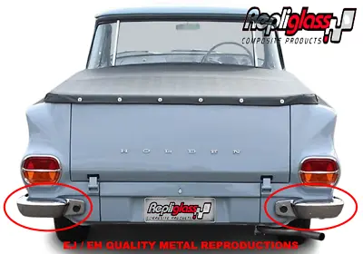 Holden Ej Eh Ute Van Panelvan Metal Rear Bumper Bar Bumperettes Pair Chrome New • $499