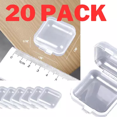 20-PACK Mini Storage Containers With Hinged Lids • $18.99