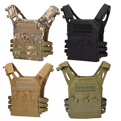 Tactical Vest Military Army Plate Carrier Outdoor Hunting Vest Field Survival • $29.06