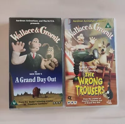 Wallace And Gromit A Grand Day Out VHS Tape The Wrong Trousers. Bbc • £14.50