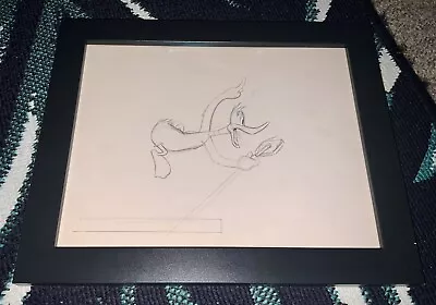 SEE PICS/DESCRIPTION - Looney Tunes Daffy Duck Drawing By Robert McKimson-FRAMED • $300