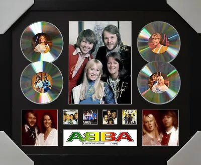 ABBA Signed Framed Limited Edition Memorabilia 4CD V3 • $120