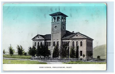 1907 High School Building Phillipsburg Montana MT Posted Antique Postcard • $39.95