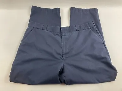 $24.99 • Buy Elbeco Pants, Men's Size 44R Regular, Navy Blue, Denim, Straight, Hook & Eye