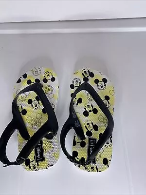 Disney Mickey Mouse Flip Flops Size 9t/10t For Boys • $5.99