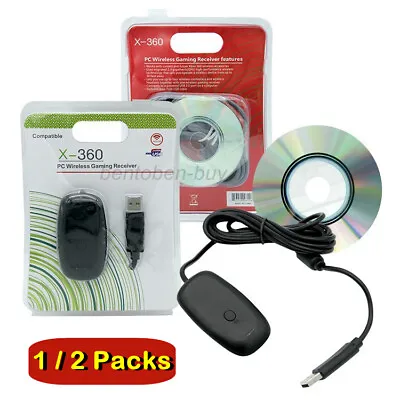 2Pack Wireless USB Gaming Receiver Adapter For Microsoft Xbox 360 Controllers PC • $31.99