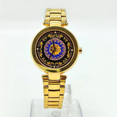 Versace Watch  K6Q 36mm Men's Black X Gold 3552934 • $0.99