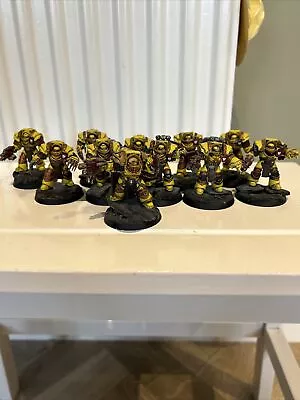 Warhammer Painted Cataphractii Terminators Imperial Fist 30k 40k Horus • £30