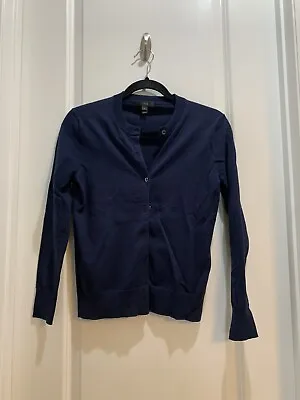 J.Crew Women's Sweater Cardigan Navy Blue Long Sleeve XS Armpit To Armpit 17” • $20