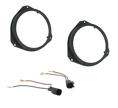 Front Door Speaker Loom Wires Adapter 165mm 6.5  Kit For Vauxhall Astra Corsa • £14.99