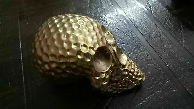 Antique Victorian Solid Brass Design Skull Head Handle Only /Walking Cane Stick • $17.29