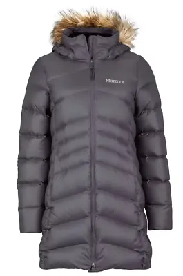 NWT MARMOT Women Montreal Puffer Coat Jacket Small - Dark Steel Grey • $125