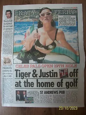 Katy Perry / Justin Timberlake Articles The Scottish Sun October 10 2023 • £3.99
