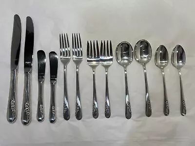 Vintage Blossom Time By International Sterling Silver Flatware 12 Pieces • $667