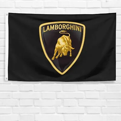 For Lamborghini 3x5 Ft Banner Car Truck Racing Show Garage Wall Sign Flag • $13.99