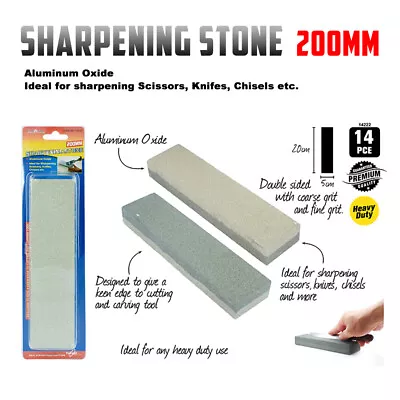 Sharpening Stone Knife Sharpener Grinding Whetstone Stones 200mm • $14.41