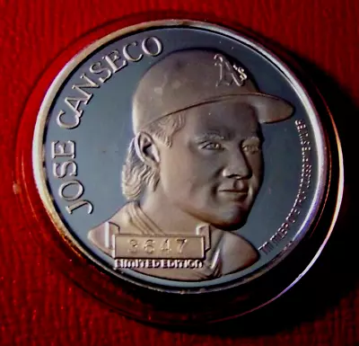 Jose Canseco-American League MVP 1988 Art Round 1 Troy Oz.999 Fine Silver • $59.88