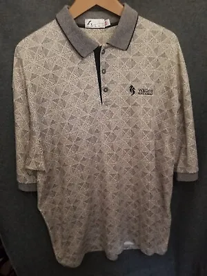 Mens Golf Polo WAILEA GOLF CLUB Maui Hawaii Tan Size Large Superb Condition ⛳ • $20