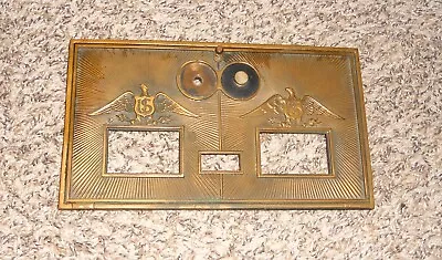 Large Antique Corbin Eagle Brass U.s. Post Office Box Cabinet Door Bank • $34.95