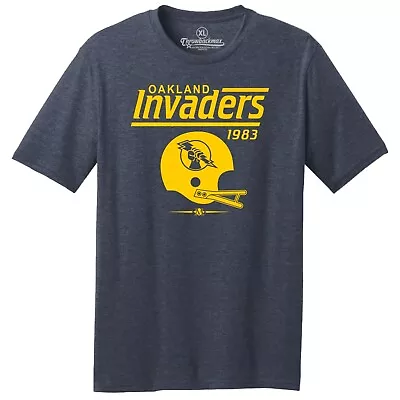 Oakland Invaders 1983 USFL Football TRI-BLEND Tee Shirt  • $22