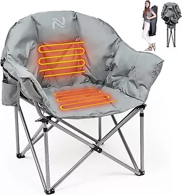 SLSY Moon Saucer Chair Heated Folding Chair Sports Chair Lawn Chair 3 Level Heat • $98.99