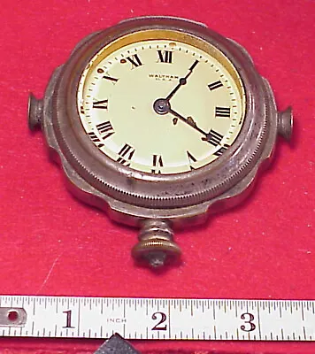 $99 • Buy Vintage 1919 Waltham Watch Co 8 Day Balance Staff Broken SCARCE CAR CLOCK