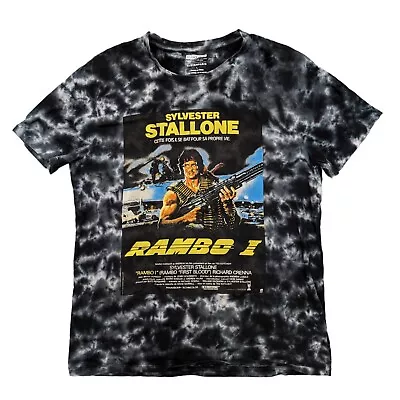 RAMBO T Shirt Size Large Sylvester Stallone Eleven Paris Movie French Poster • $29.99