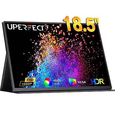 UPERFECT 18.5  1920*1080 Portable Monitor USB-C Ultra Slim Screen LCD Display  • $113.09