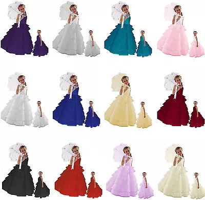 New Flower Girl Baby To Teen Wedding Holiday Pageant Layers Formal Dress • $20.99