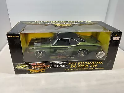 Nib American Muscle Ertl 1971 Plymouth Duster 340 1/18 Diecast Model Car Mopar • $159.93