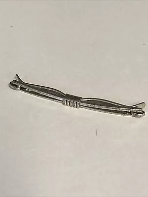 Vintage Solid Sterling Silver 925 F.C.C. Forstner Tie Bar No Chain • $19.95